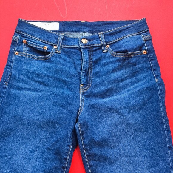 GAP jeans classic straight mid-rise blue women's size 29x30 - Picture 2 of 9